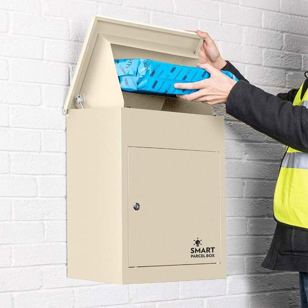 medium cream smart parcel box
